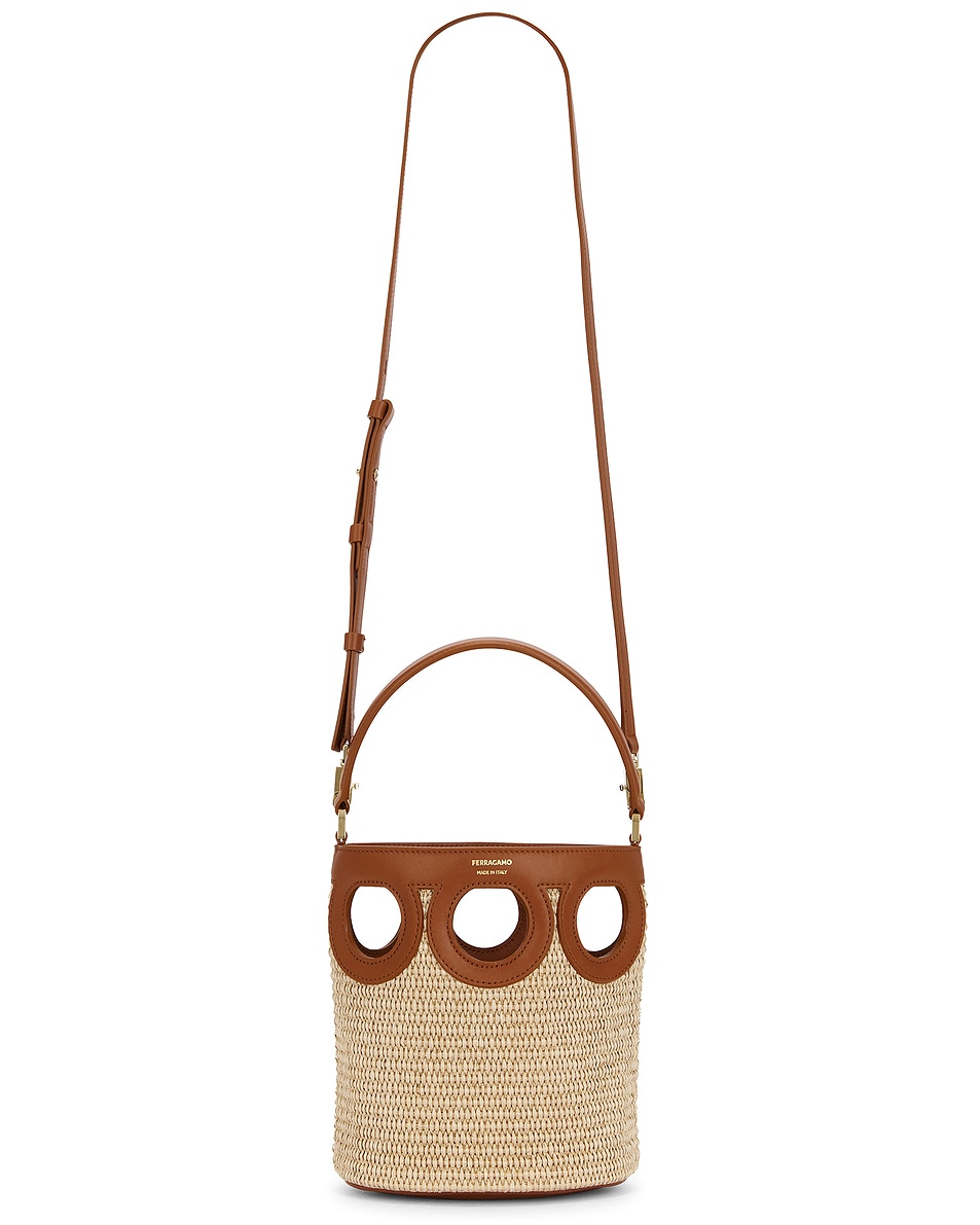 Image 1 of Ferragamo Bucket Bag in Naturale