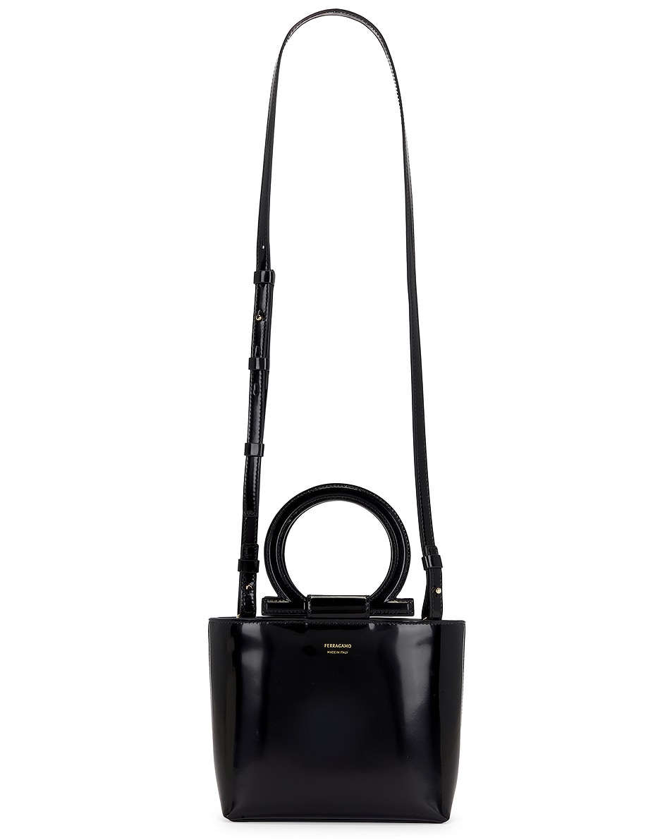 Image 1 of Ferragamo Top Handle Bag in Nero