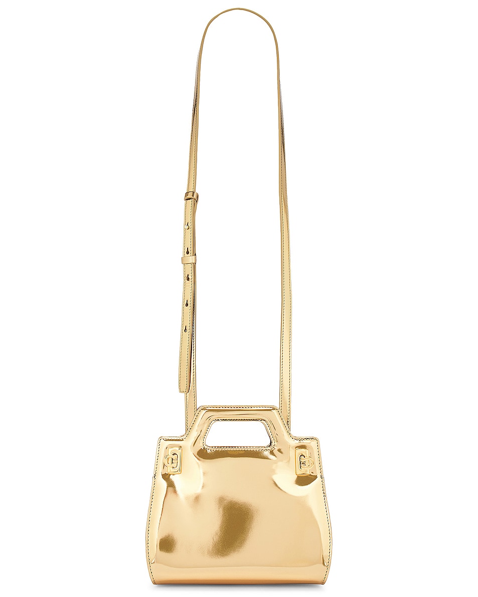 Image 1 of Ferragamo Wanda Mini Bag in Glow Gold