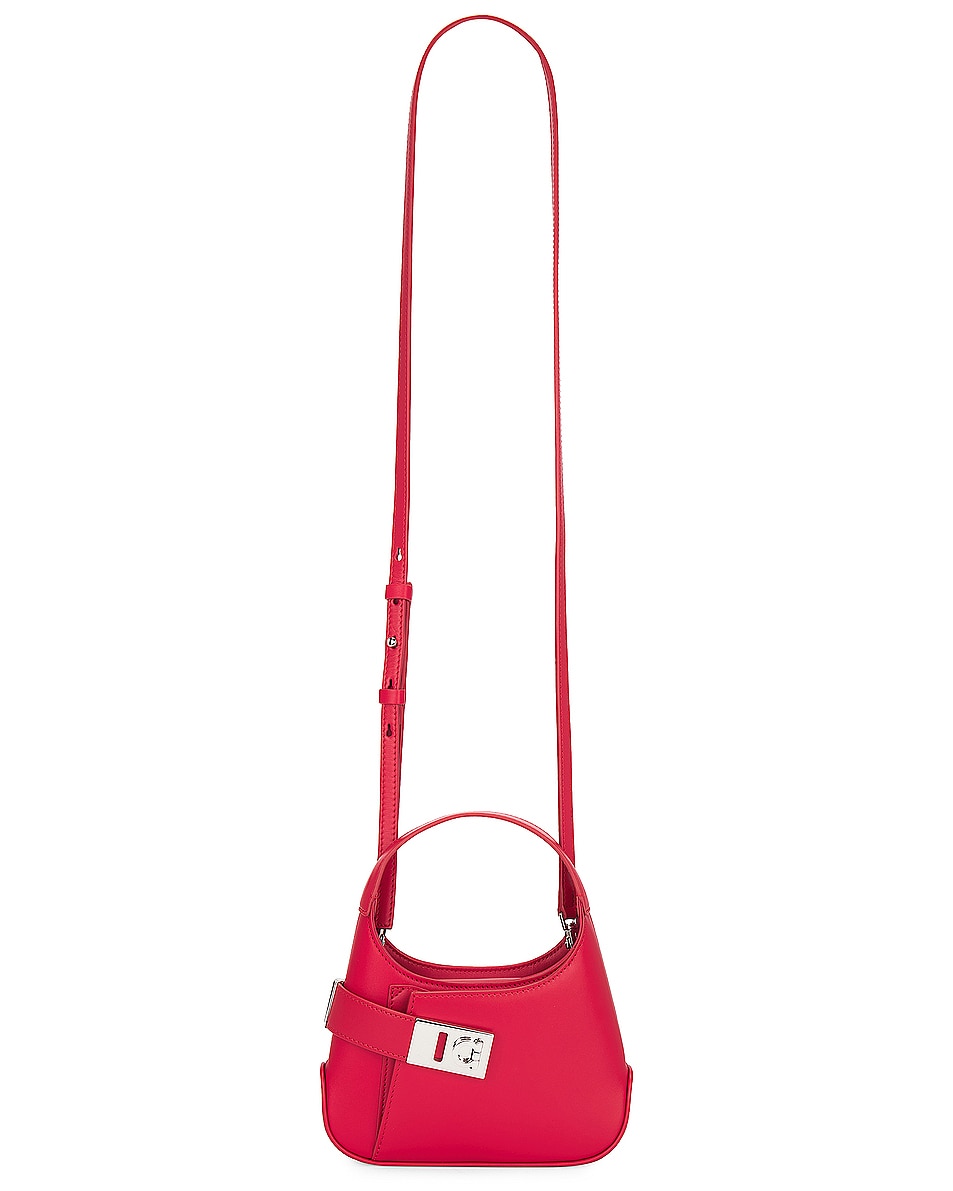 Image 1 of Ferragamo Arch Shoulder Mini Bag in Flame Red