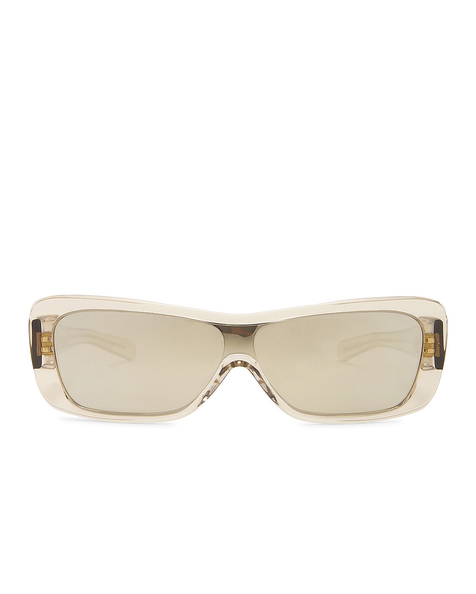 Image 1 of Flatlist x Veneda Carter Disco Sunglasses in Crystal Grey & Silver