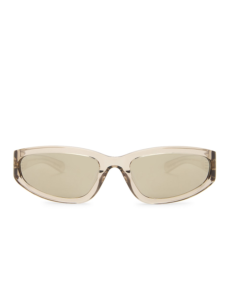 Image 1 of Flatlist x Veneda Carter Daze Sunglasses in Smoke Grey & Translucent Grey