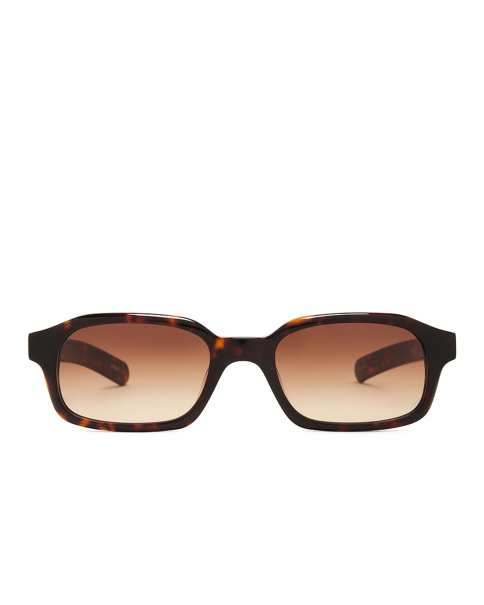 Image 1 of Flatlist Hanky Sunglasses in Dark Tortoise & Brown Gradient