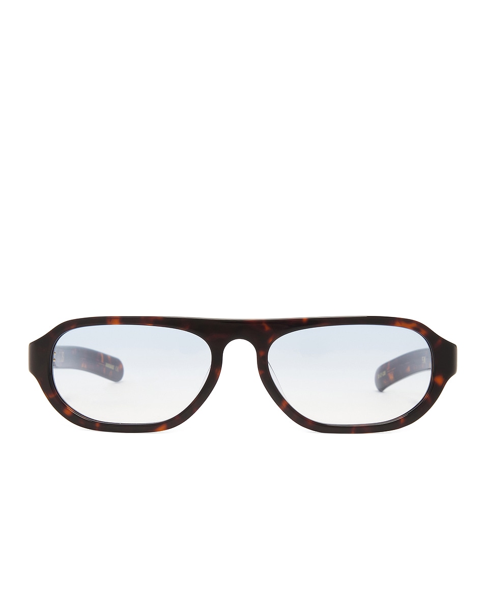 Image 1 of Flatlist Penn Sunglasses in Dark Tortoise & Blue Gradient