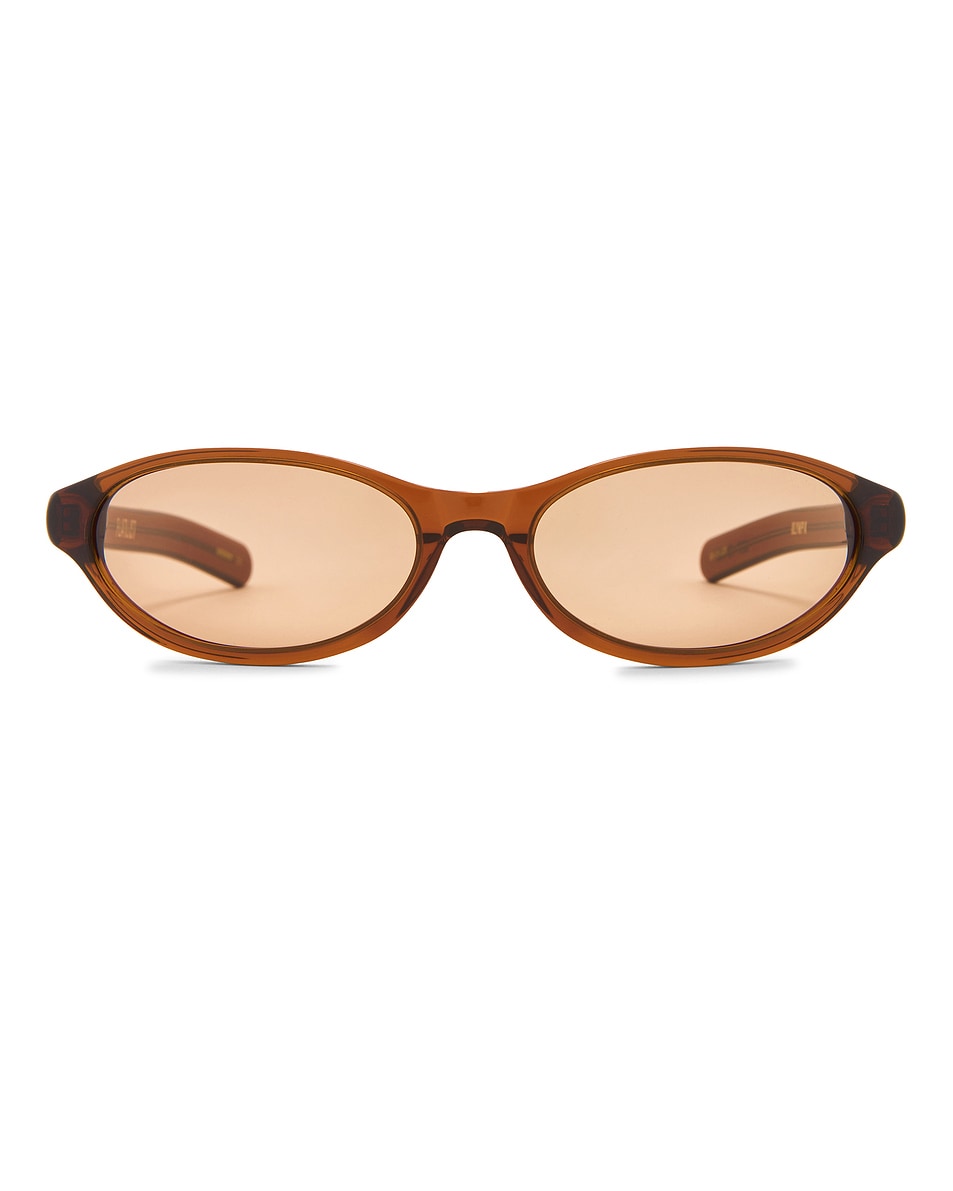 Image 1 of Flatlist Olympia Sunglasses in Crystal Brown & Brown Lens