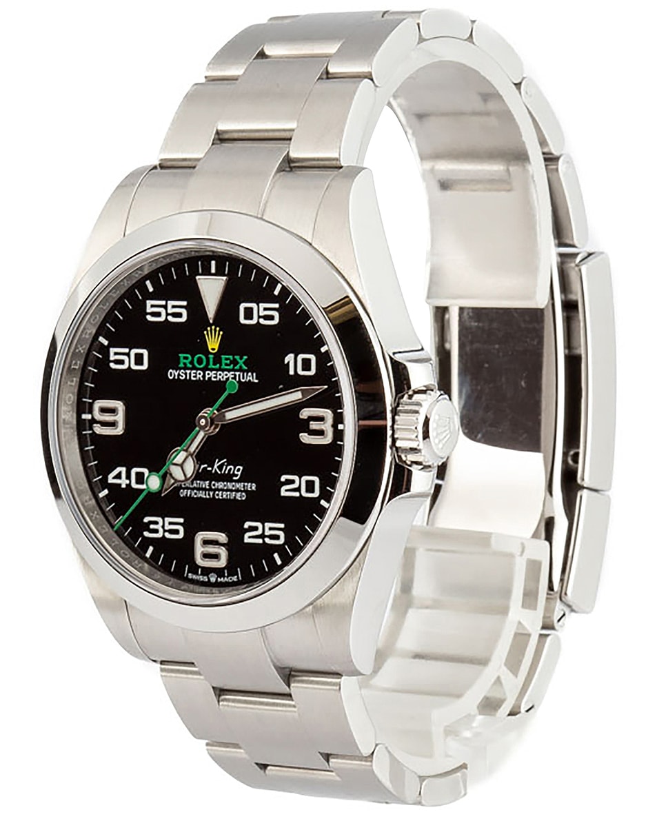 Image 1 of FWRD Renew Bob's Watches Rolex 40Mm Air-King 126900 in Black Dial Smooth Bezel