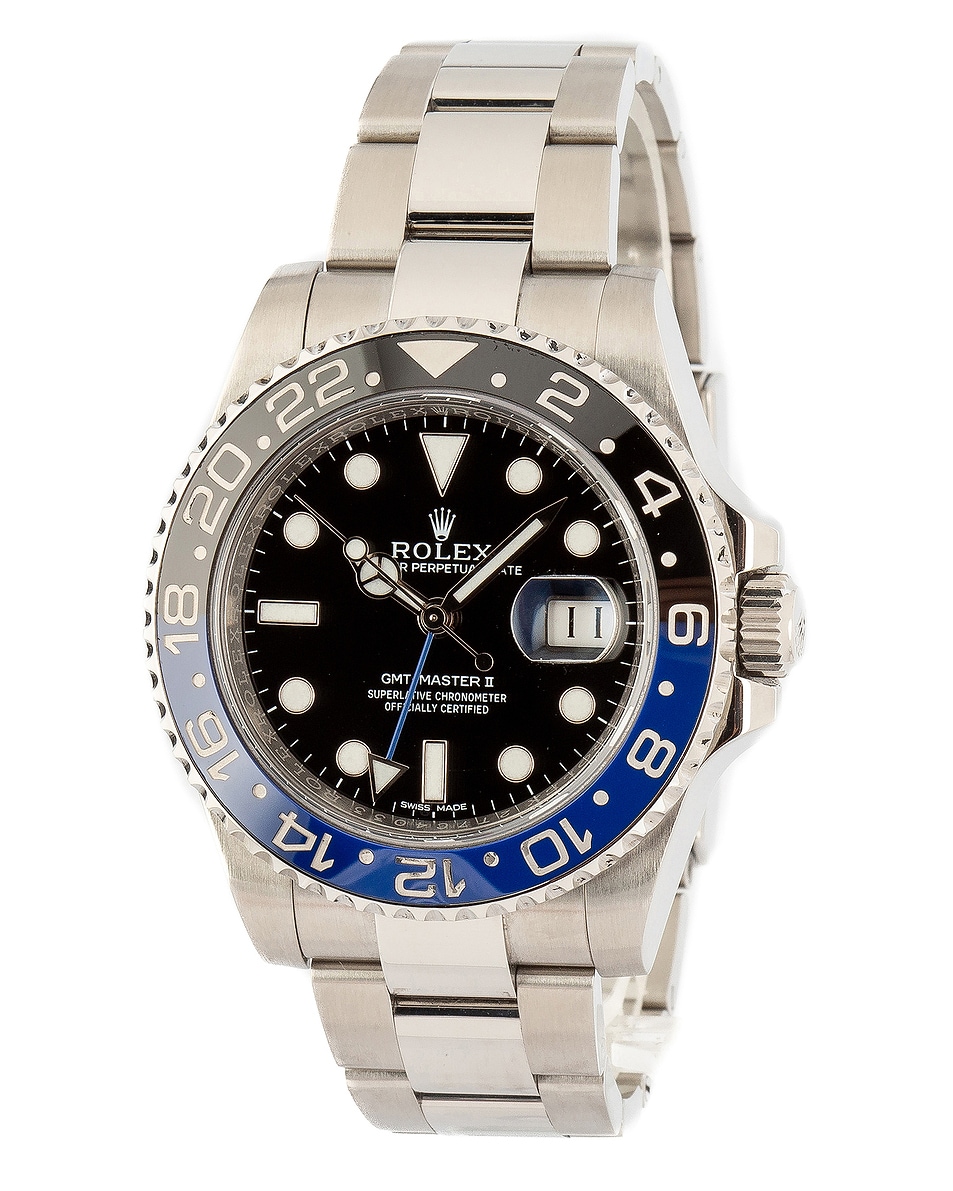 Image 1 of FWRD Renew x Bob's Watches Rolex Gmt-Master Ii 116710Ln in Stainless Steel & Black
