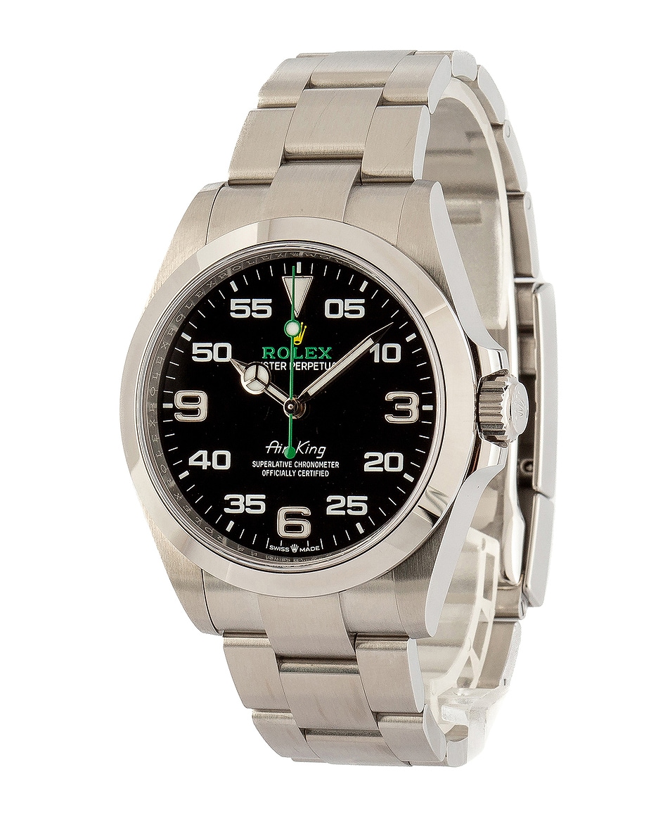 Image 1 of FWRD Renew x Bob's Watches Rolex Air-King 126900 in Stainless Steel & Black