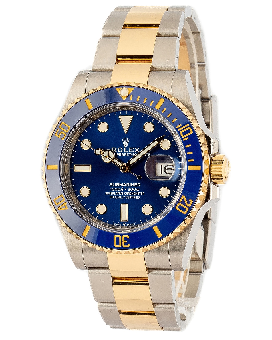 Image 1 of FWRD Renew x Bob's Watches Rolex Submariner 126613 in Stainless Steel, 18k Yellow Gold, & Blue