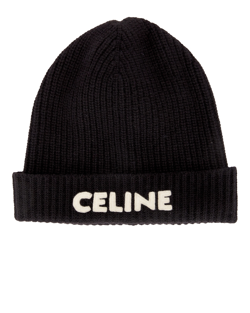 Image 1 of FWRD Renew Celine Knitted Beanie in Black