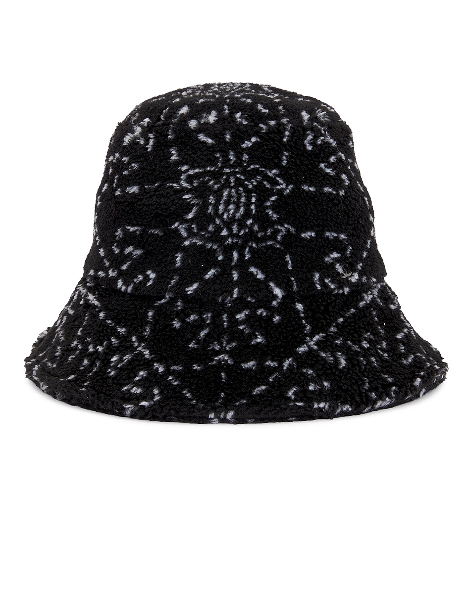 Image 1 of FWRD Renew Chanel Fleece Bucket Hat in Black