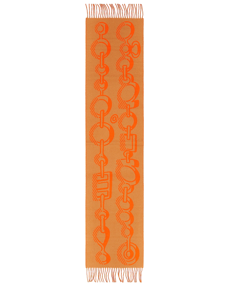 Image 1 of FWRD Renew Hermes Cashmere Scarf in Orange