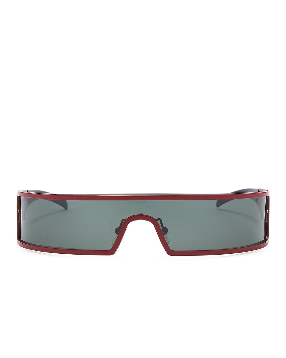 Image 1 of FWRD Renew Dior Punk Shield Sunglasses in Red