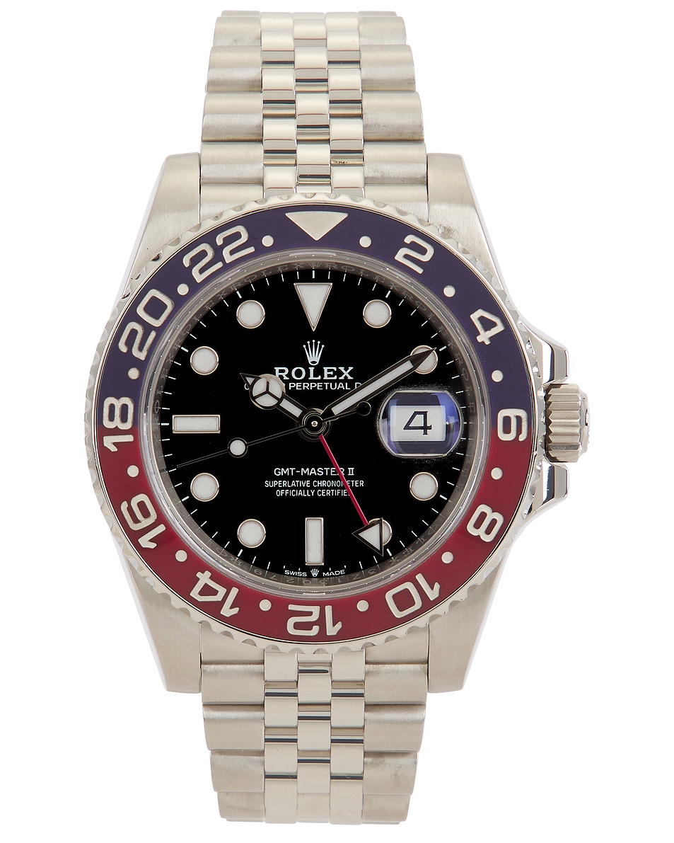 Image 1 of FWRD Renew Rolex GMT-Master II Steel Pepsi Bezel Automatic Dial Watch in Silver
