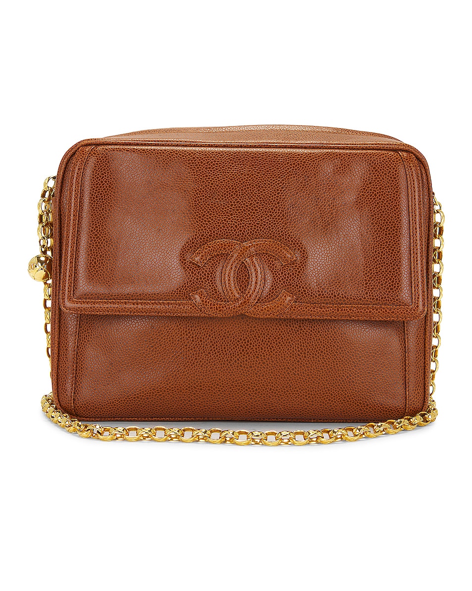 Image 1 of FWRD Renew Chanel Caviar Chain Shoulder Bag in Brown