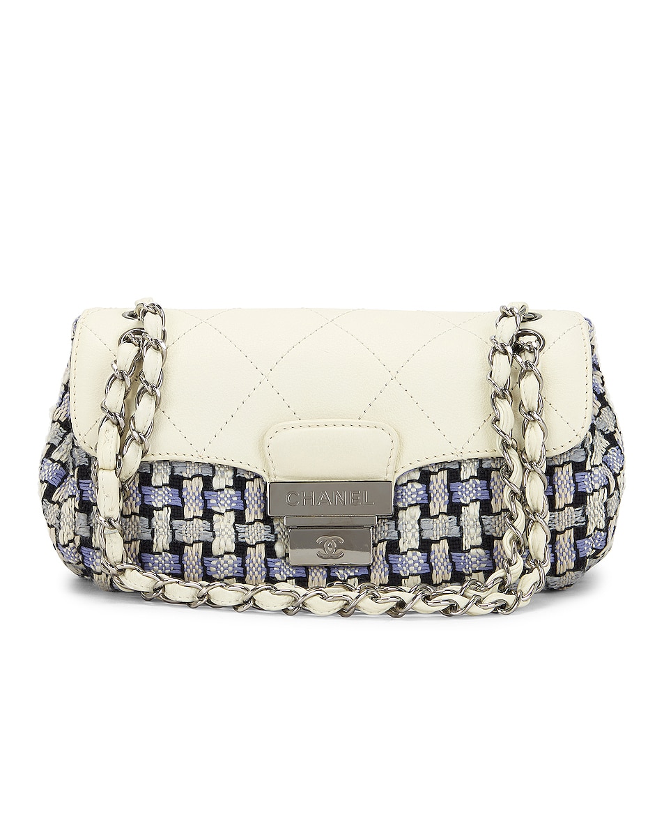 Image 1 of FWRD Renew Chanel Matelasse Tweed CC Flap Bag in Multi