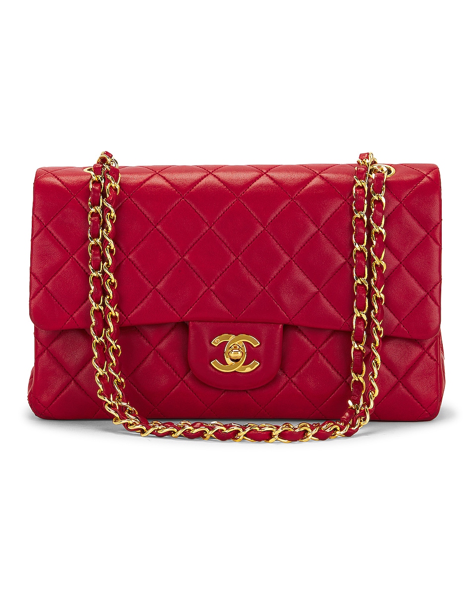 Image 1 of FWRD Renew Chanel Matelasse Flap Chain Shoulder Bag in Red