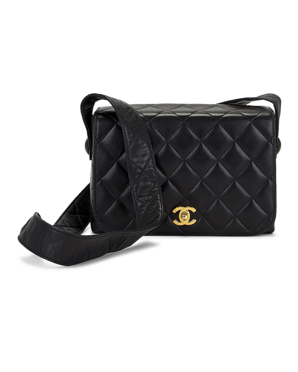 Image 1 of FWRD Renew Chanel Vintage Matelasse CC Shoulder Bag in Black