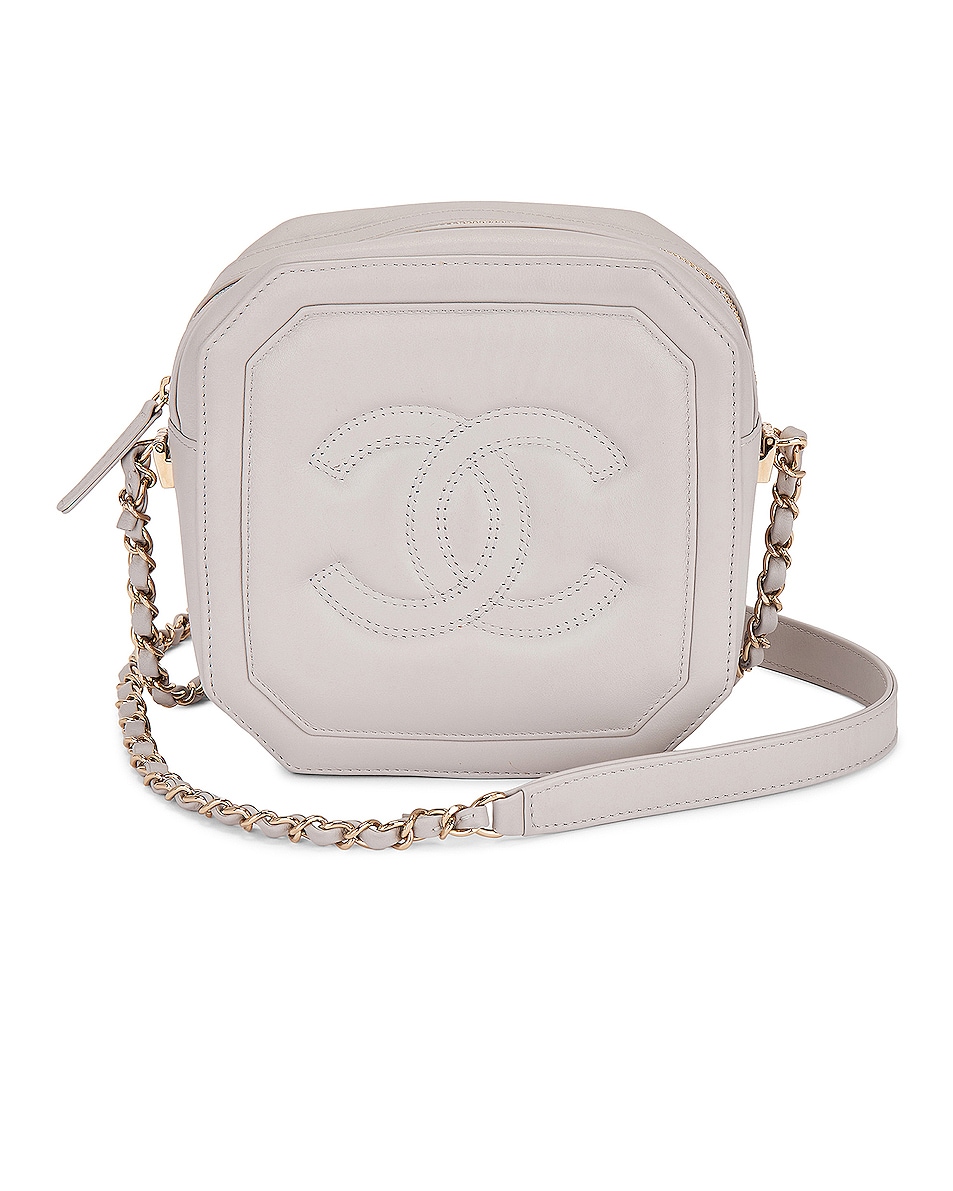 Image 1 of FWRD Renew Chanel 2020 Lambskin Mini CC Octagon Camera Bag in Grey