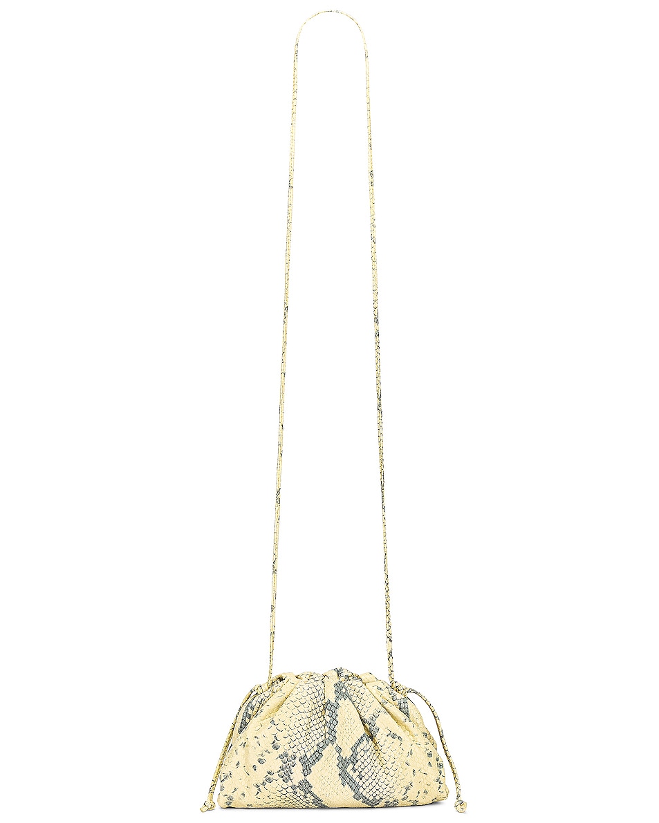 Image 1 of FWRD Renew Bottega Veneta Mini Pouch Crossbody Bag in Kiwi, Black & Silver