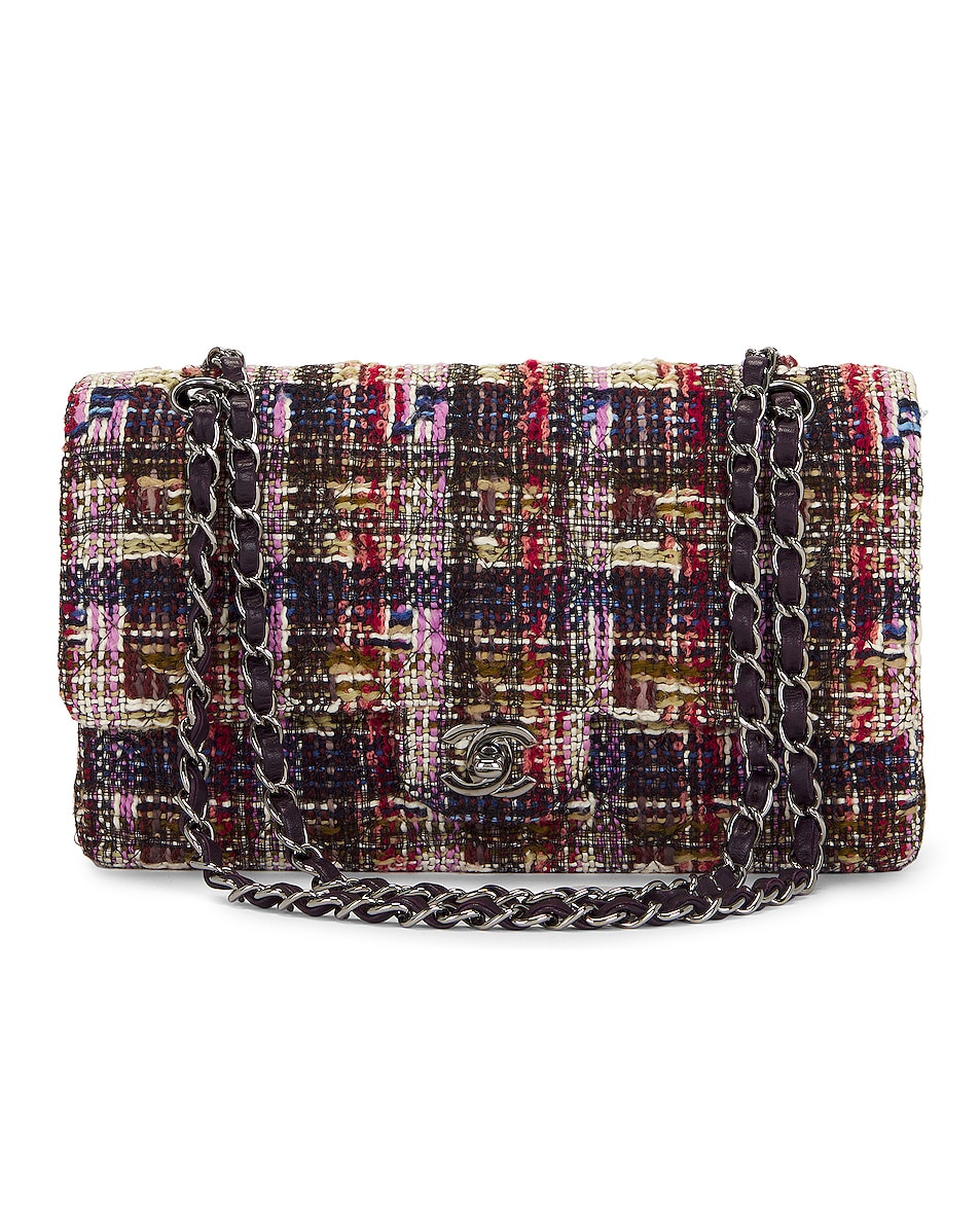 Image 1 of FWRD Renew Chanel Tweed Medium Double Flap Bag in Multi