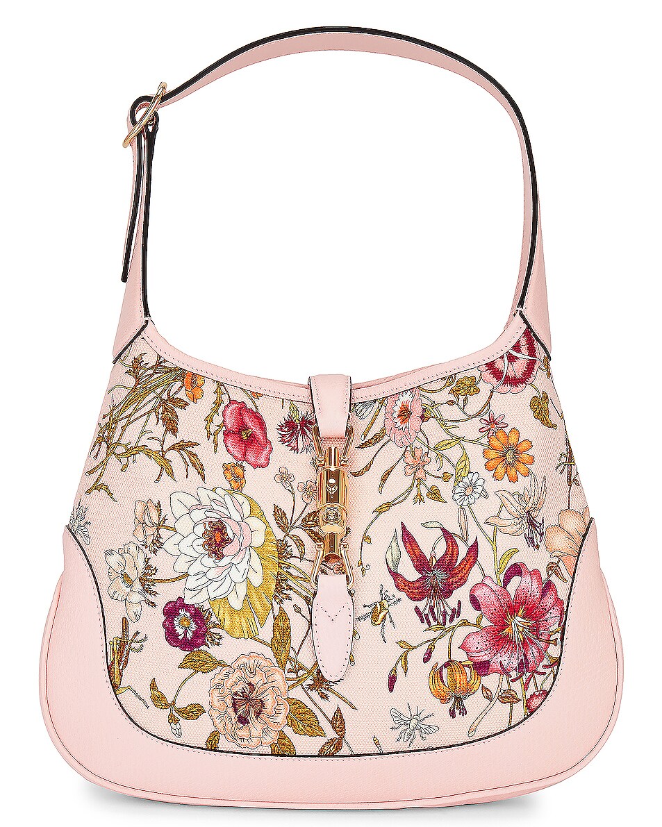 Image 1 of FWRD Renew Gucci Flora Jackie Shoulder Bag in Multi