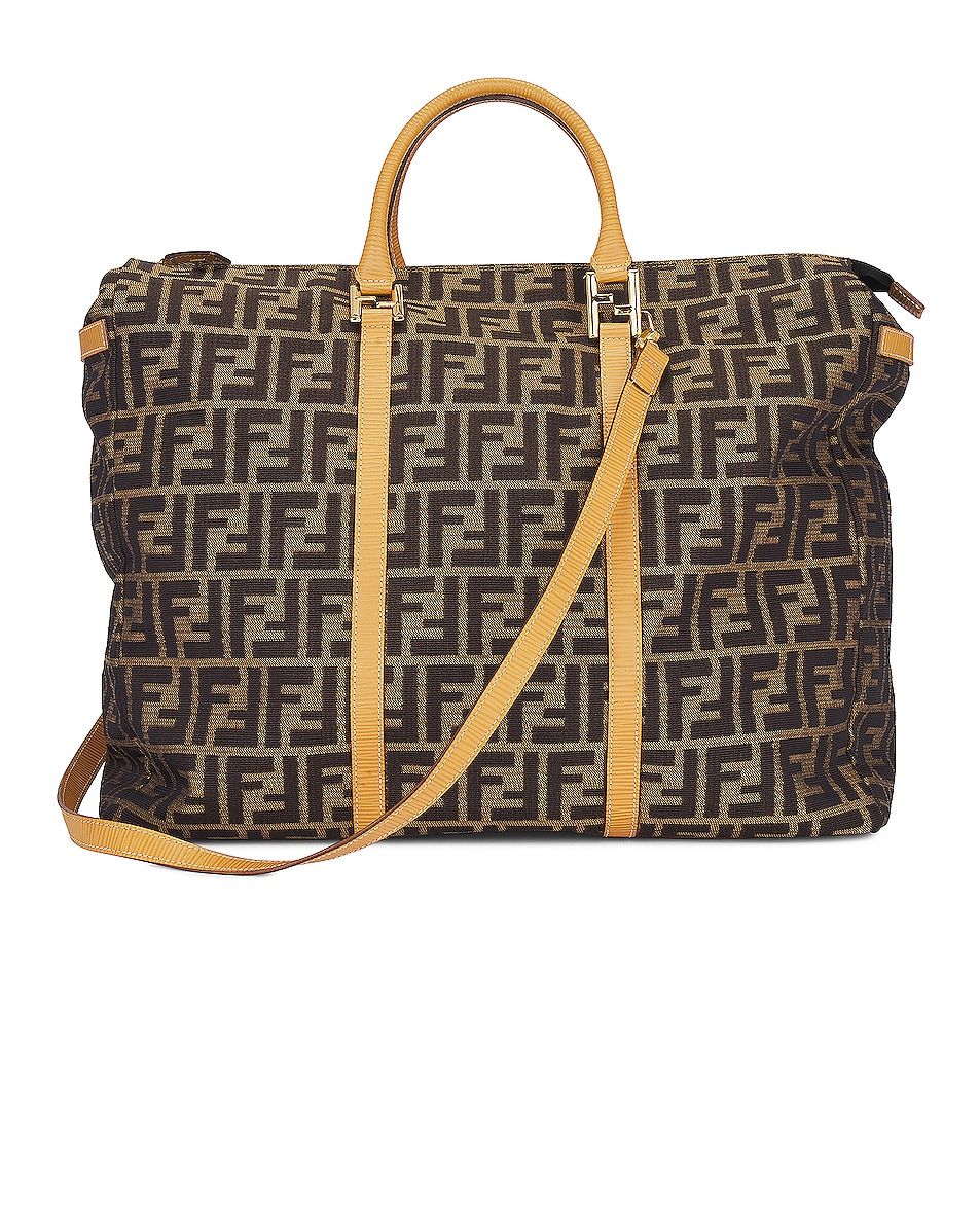 Image 1 of FWRD Renew Fendi Case Travel Duffel Bag in Brown