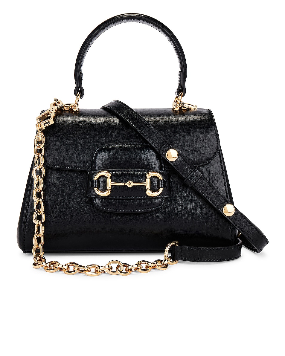 FWRD Renew Gucci Horsebit 1955 Handbag in Black | FWRD
