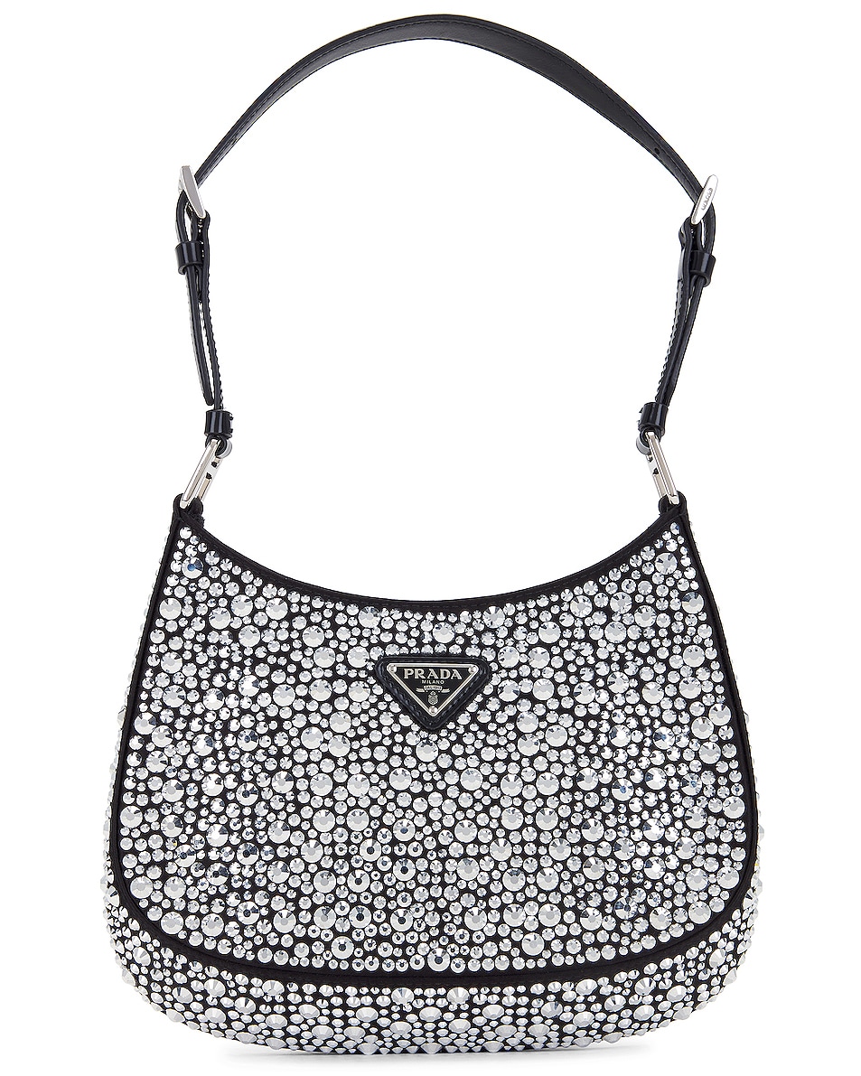 Image 1 of FWRD Renew Prada Cleo Shoulder Bag in Silver