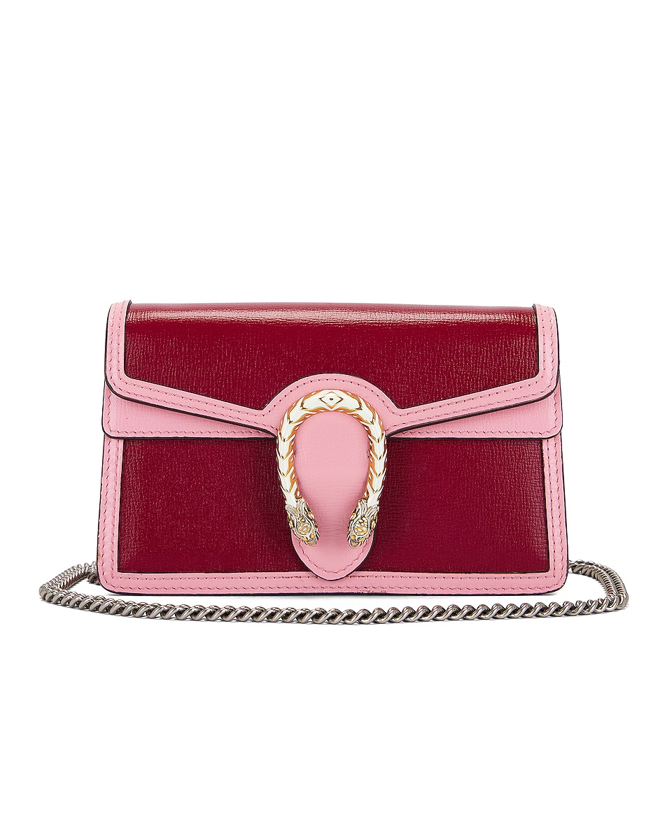 Image 1 of FWRD Renew Gucci Dionysus Shoulder Bag in Red