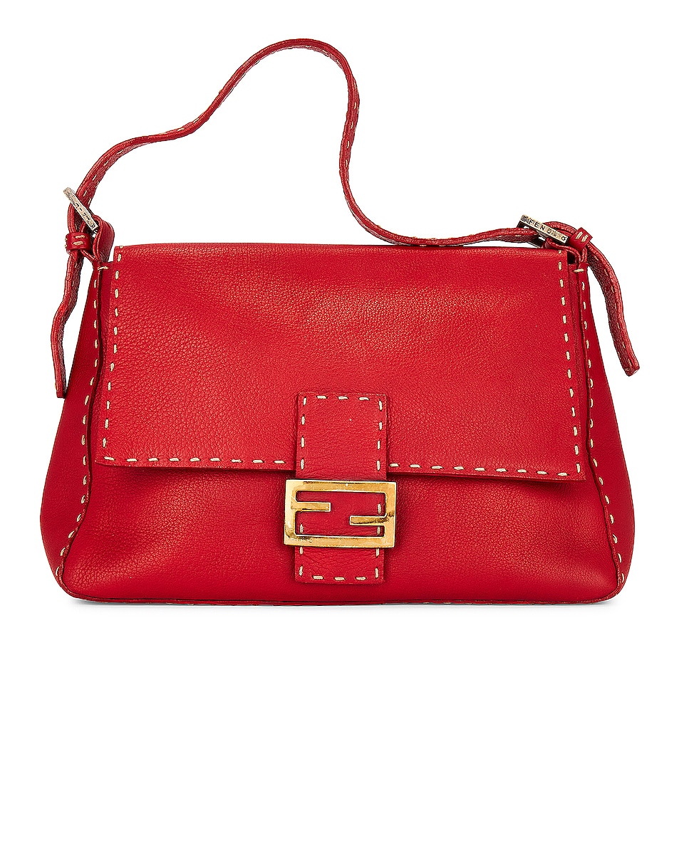 Image 1 of FWRD Renew Fendi Mama Shoulder Bag in Red