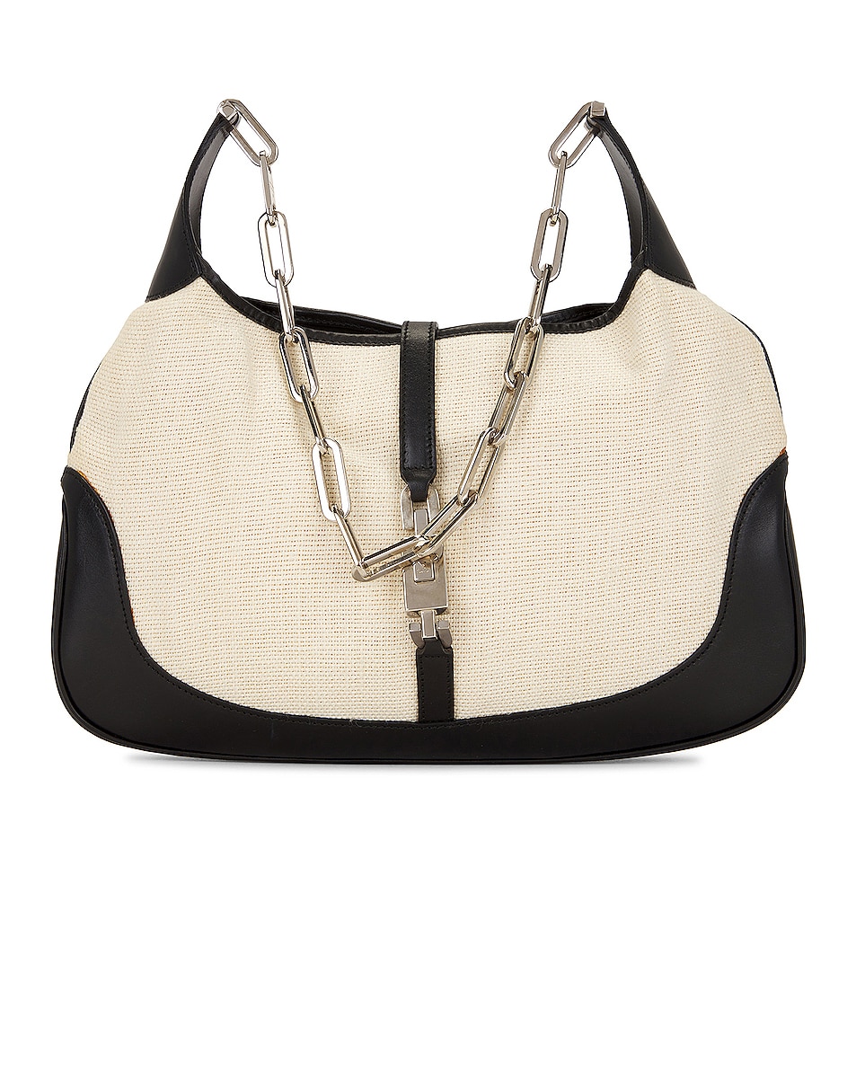 Image 1 of FWRD Renew Gucci Jackie Shoulder Bag in White