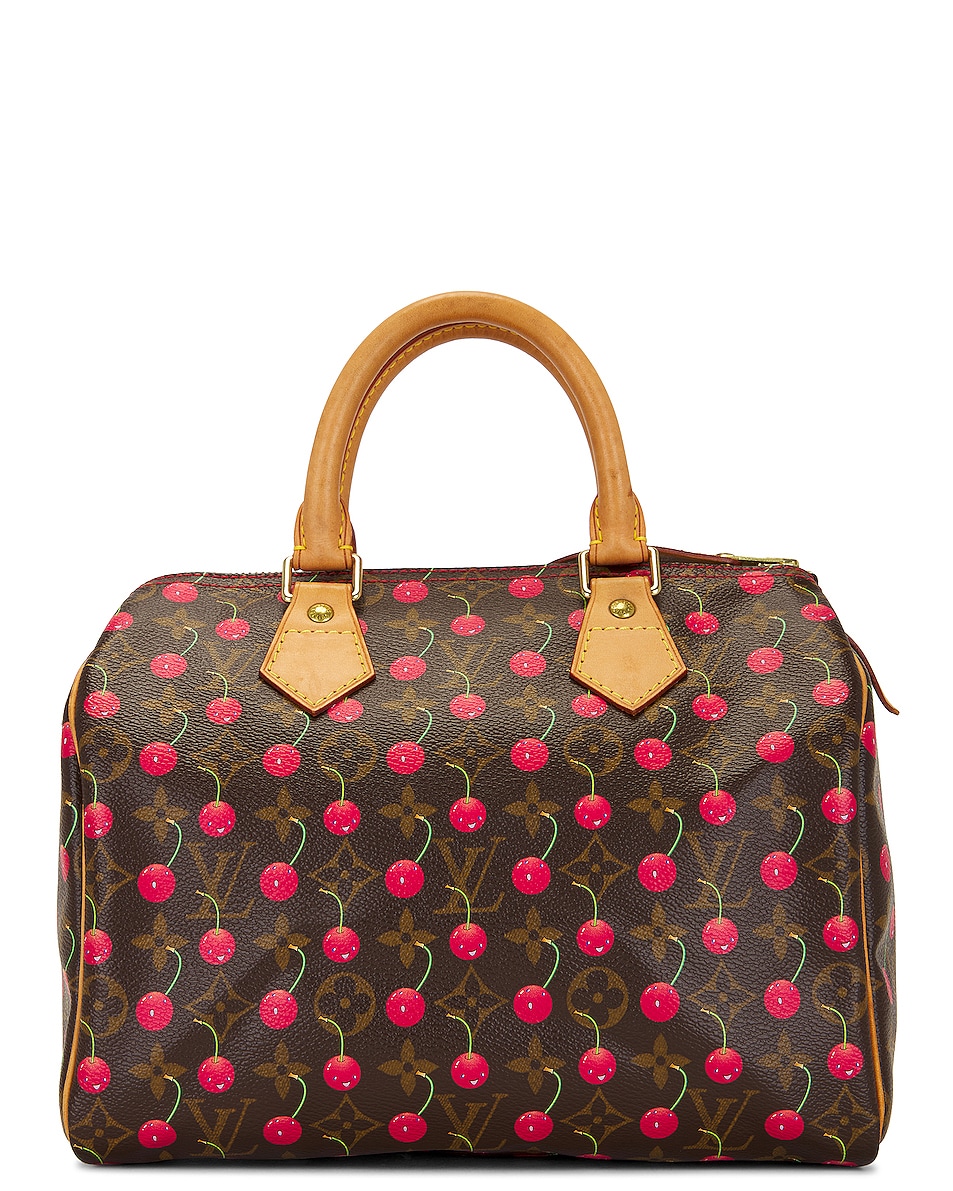 Image 1 of FWRD Renew Louis Vuitton Monogram Cherry Speedy 25 Bag in Brown