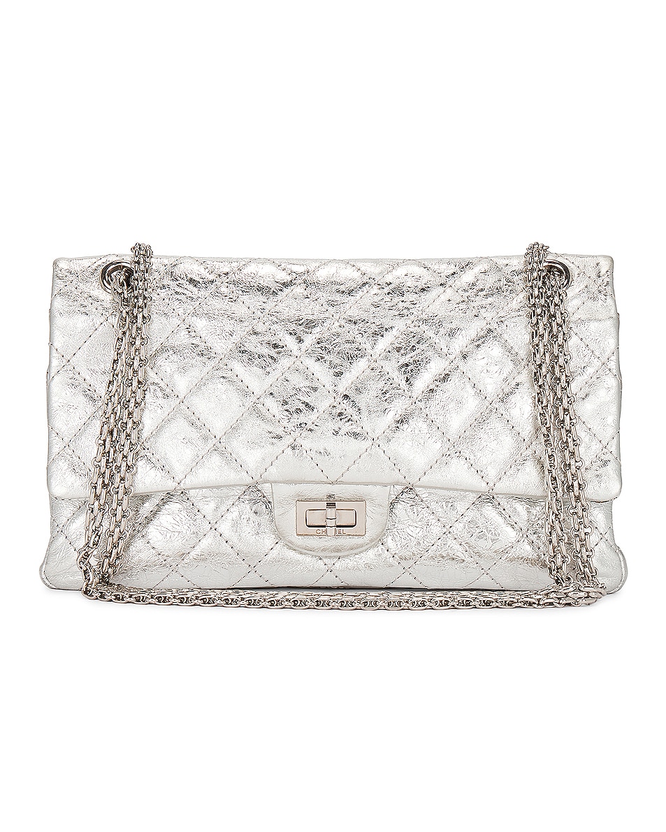 Image 1 of FWRD Renew Chanel Metallic Re-Issue 2.55 Flap Bag in Silver