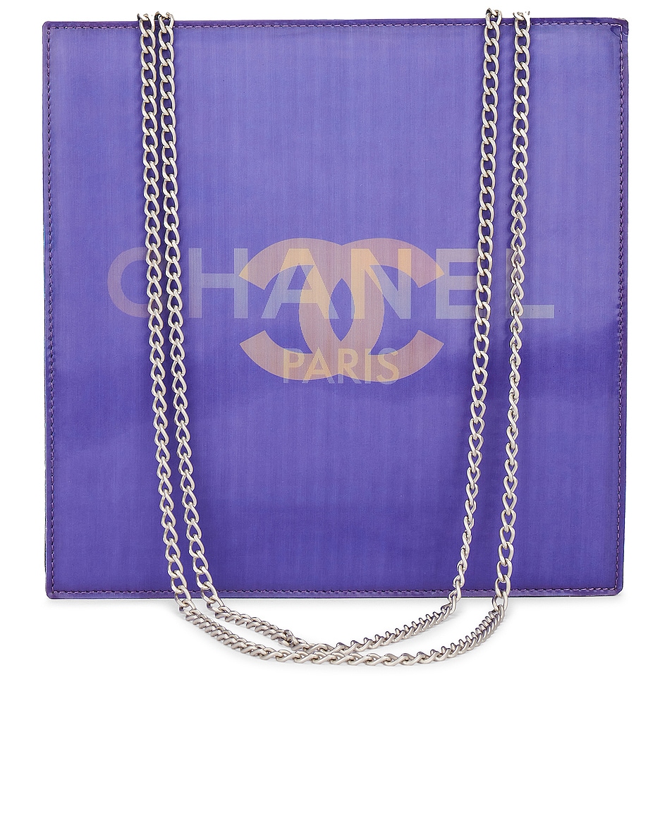 Image 1 of FWRD Renew Chanel Hologram Chain Shoulder Bag in Purple