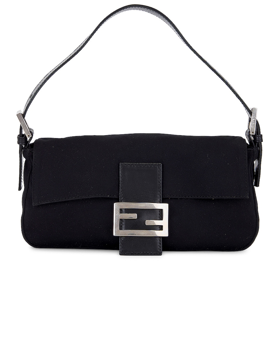 Image 1 of FWRD Renew Fendi Baguette Shoulder Bag in Black