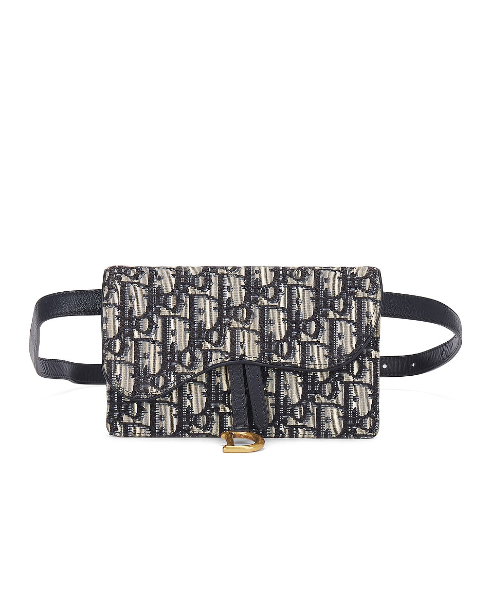 Image 1 of FWRD Renew Dior Oblique Waist Bag in Beige