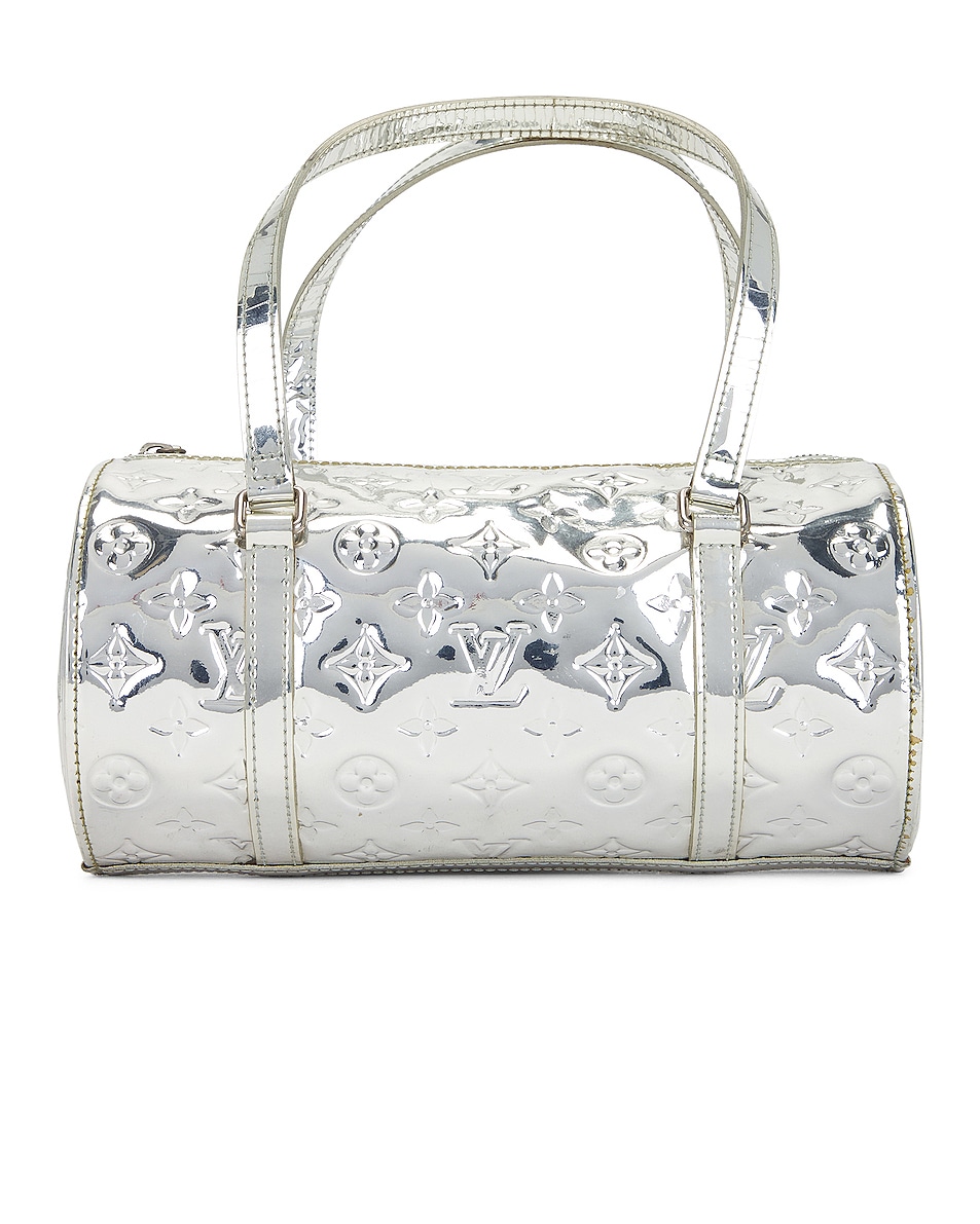 Image 1 of FWRD Renew Louis Vuitton Monogram Miroir Papillon Handbag in Silver