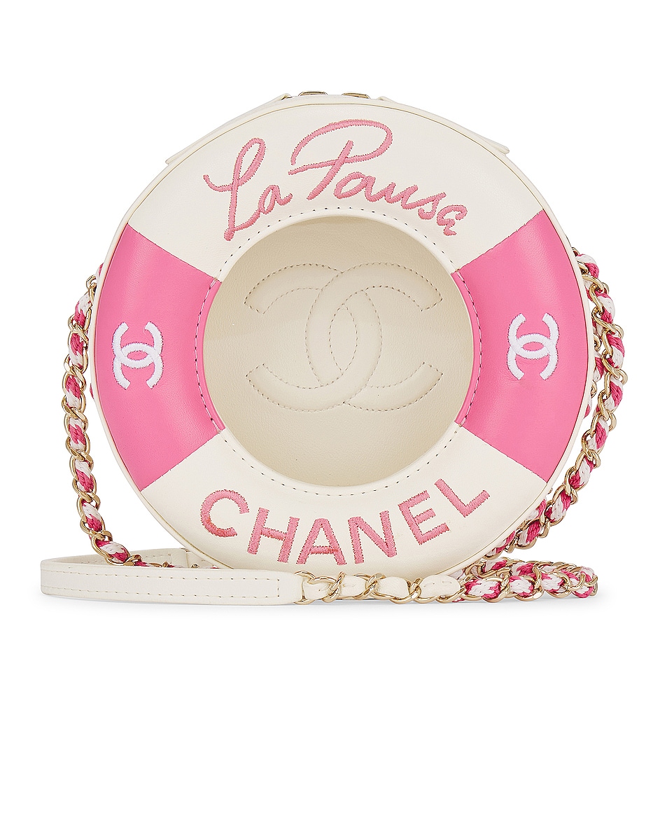 Image 1 of FWRD Renew Chanel Cruise Line Float Chain Shoulder Bag in Pink