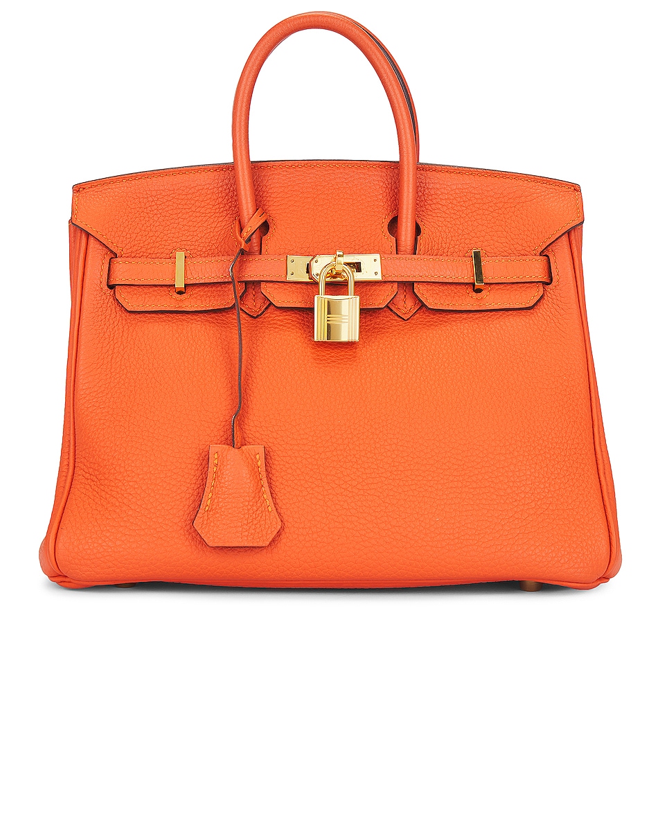 Image 1 of FWRD Renew Hermes Birkin 25cm Handbag in Feu Orange