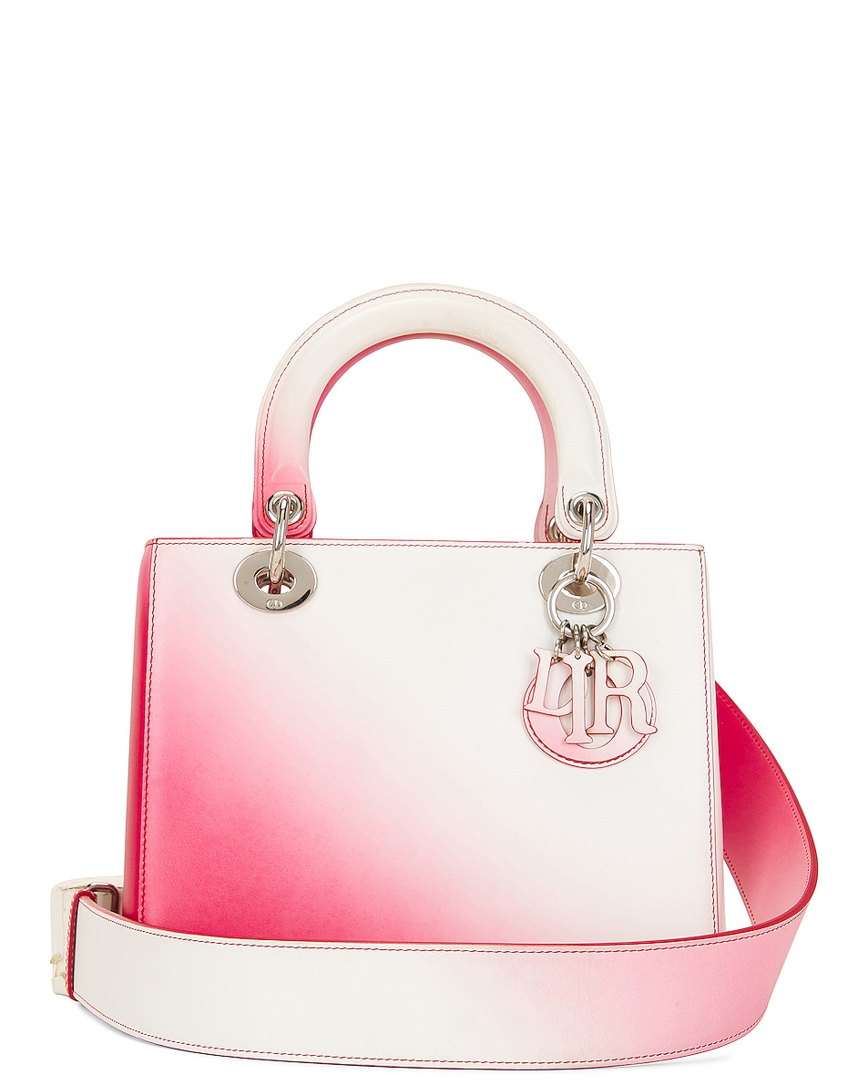 Image 1 of FWRD Renew Dior Lady Handbag in Red Ombre