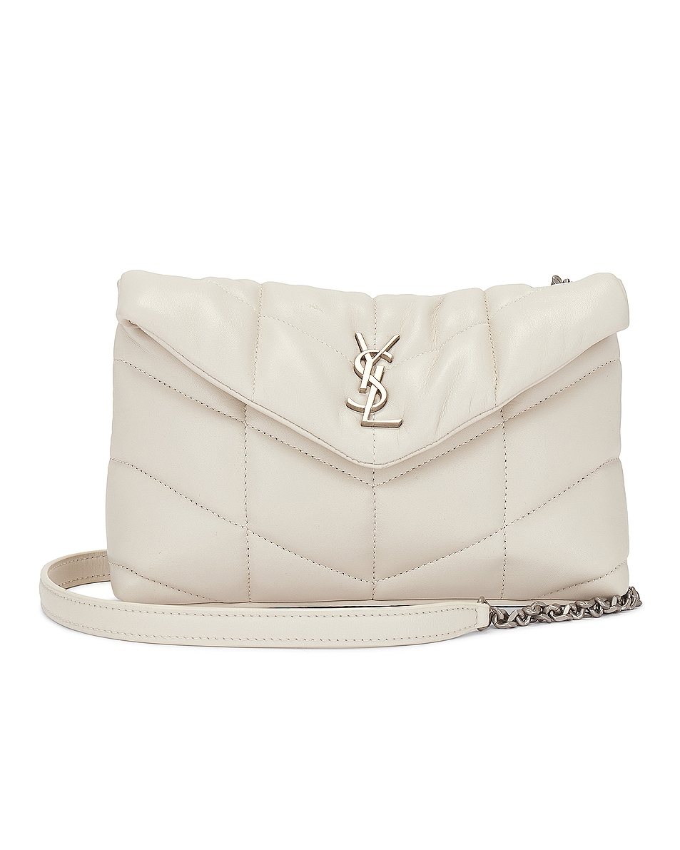 Image 1 of FWRD Renew Saint Laurent Toy Puffer Loulou Bag in Crema Soft