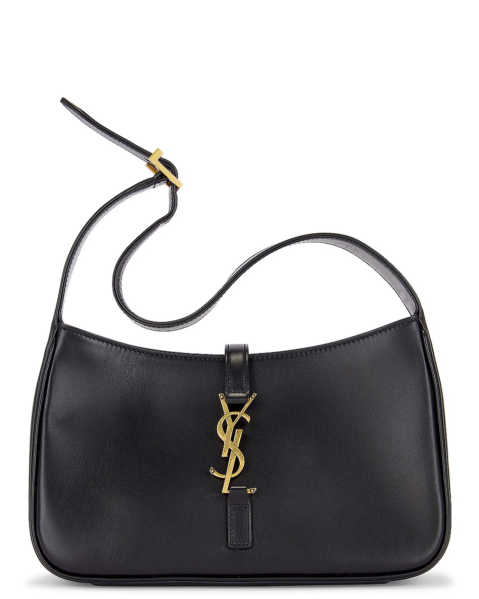 Image 1 of FWRD Renew Saint Laurent Le 5 A 7 Hobo Bag in Nero