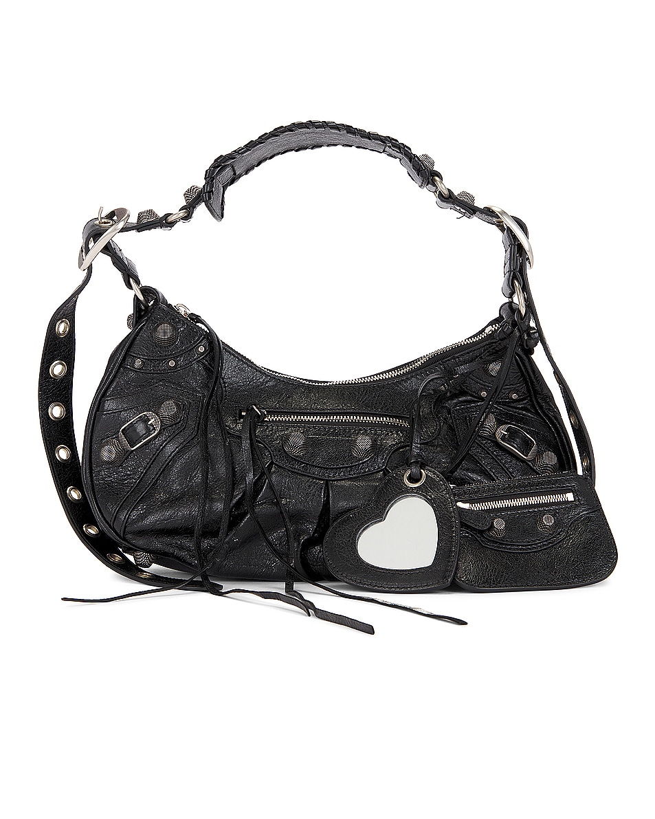 Image 1 of FWRD Renew Balenciaga Small Le Cagole Shoulder Bag in Black