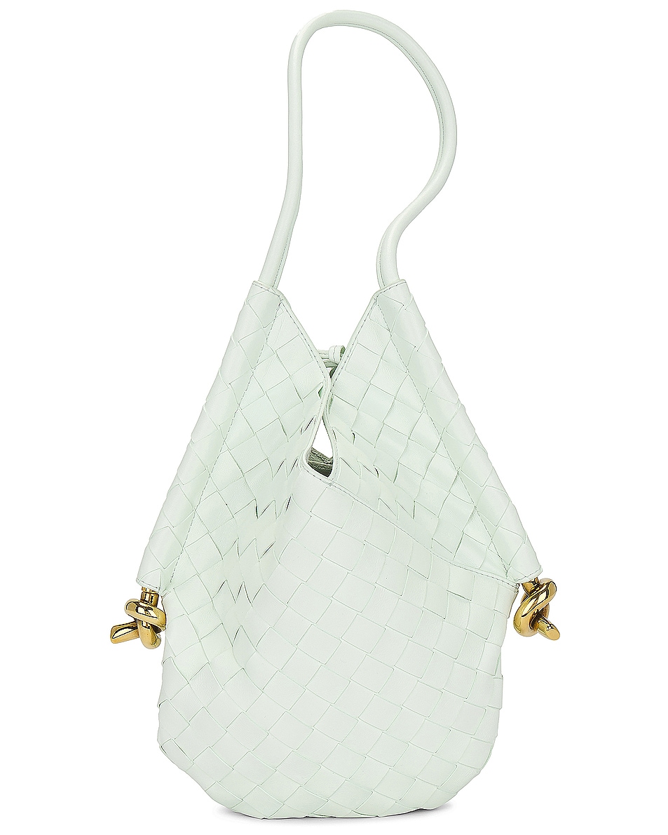 Image 1 of FWRD Renew Bottega Veneta Small Ellipse Shoulder Bag in Glacier & Muse Brass