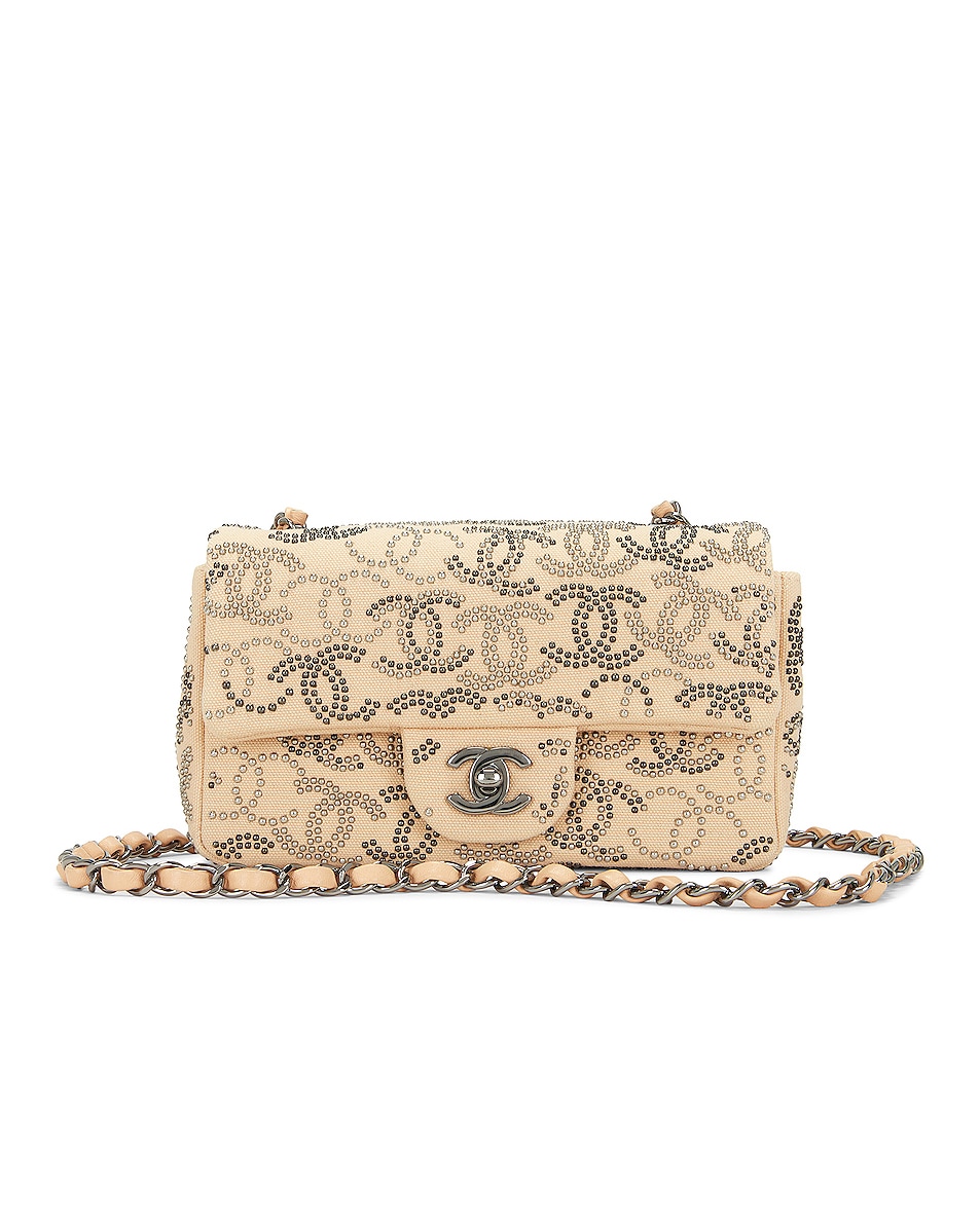Image 1 of FWRD Renew Chanel Stud Turnlock Chain Shoulder Bag in Blush