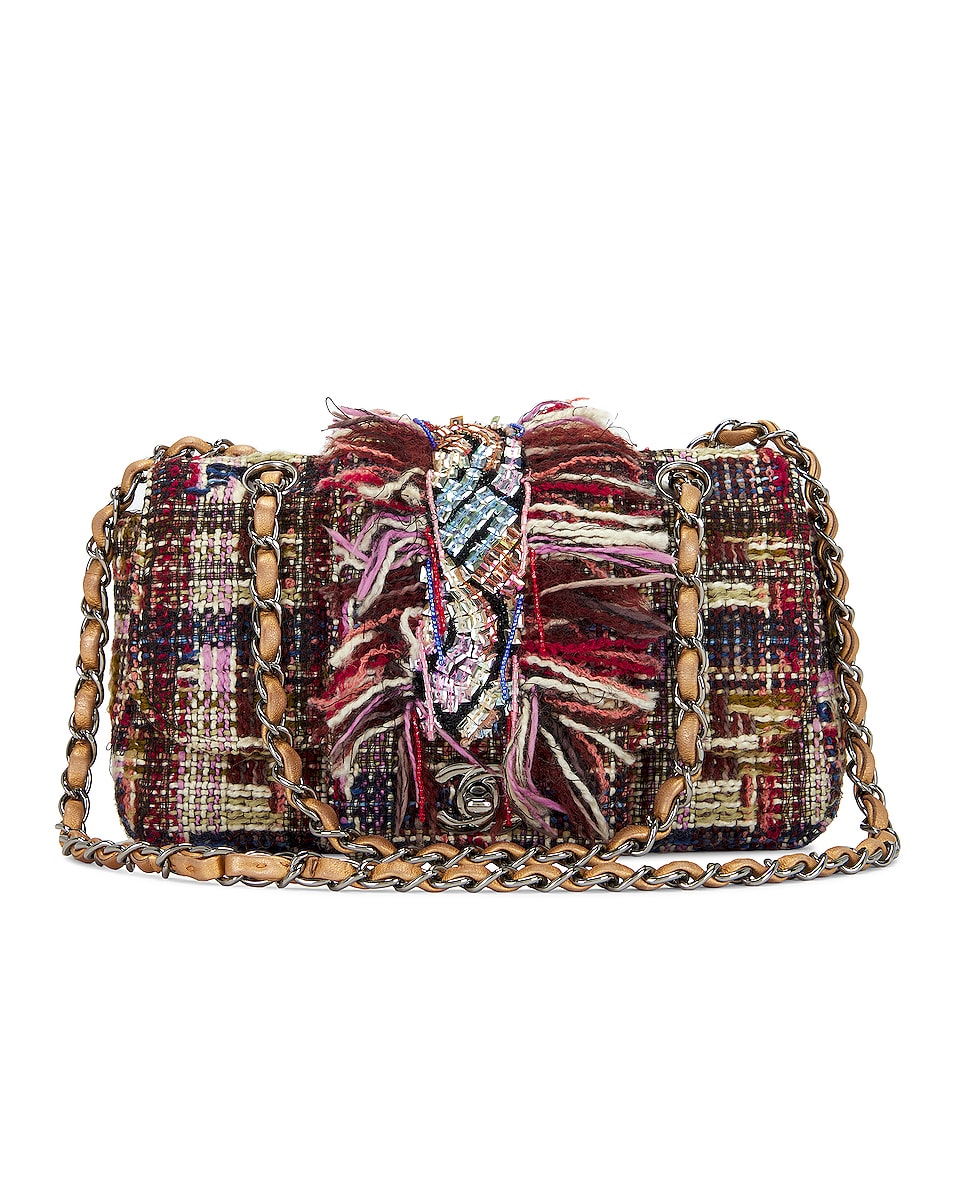 Image 1 of FWRD Renew Chanel Tweed Chain Shoulder Bag in Multi