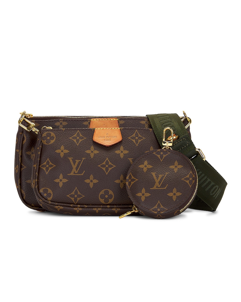 Image 1 of FWRD Renew Louis Vuitton Monogram Multi Pochette Accessoires Shoulder Bag in Brown