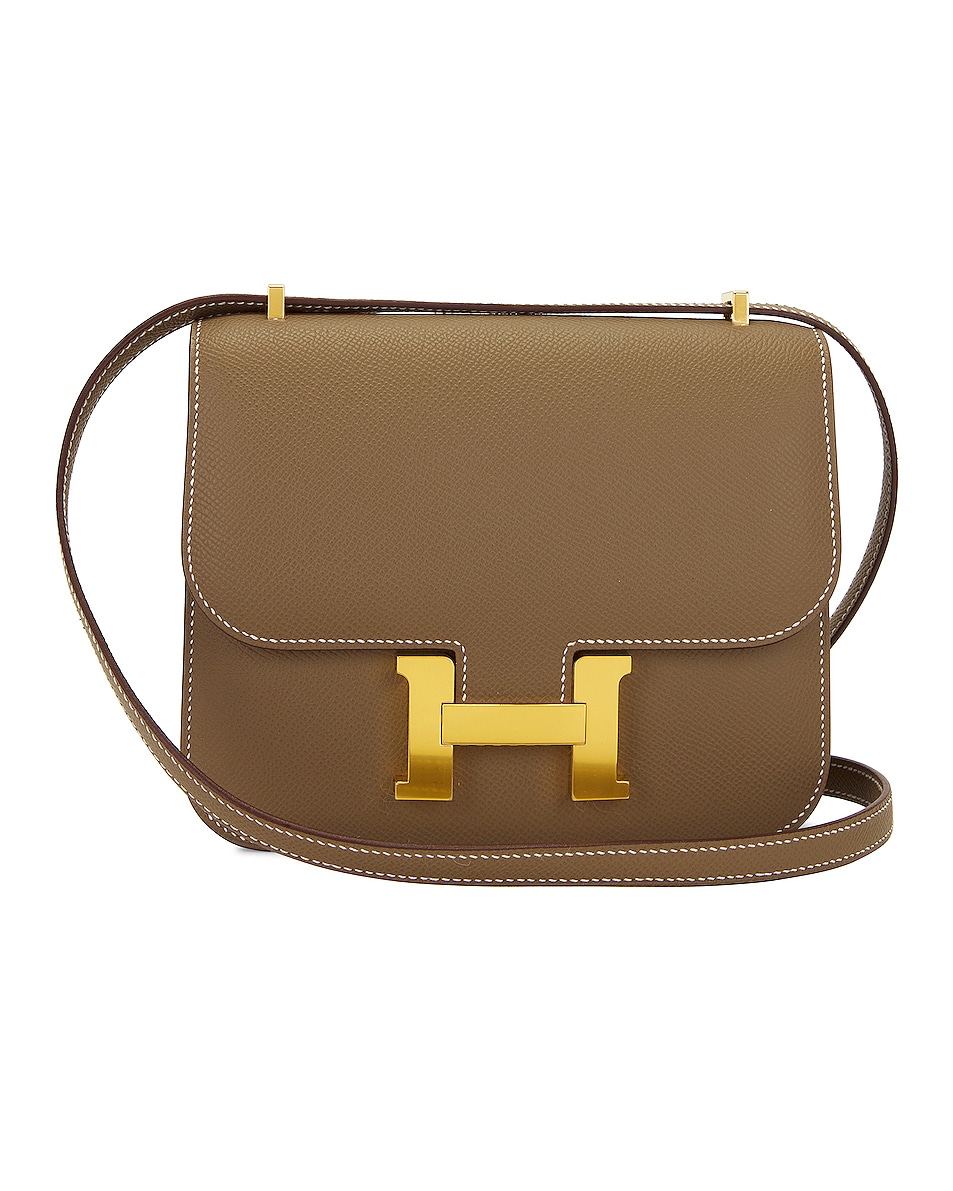 Image 1 of FWRD Renew Hermes Epsom Constance 18 Shoulder Bag in Etoupe