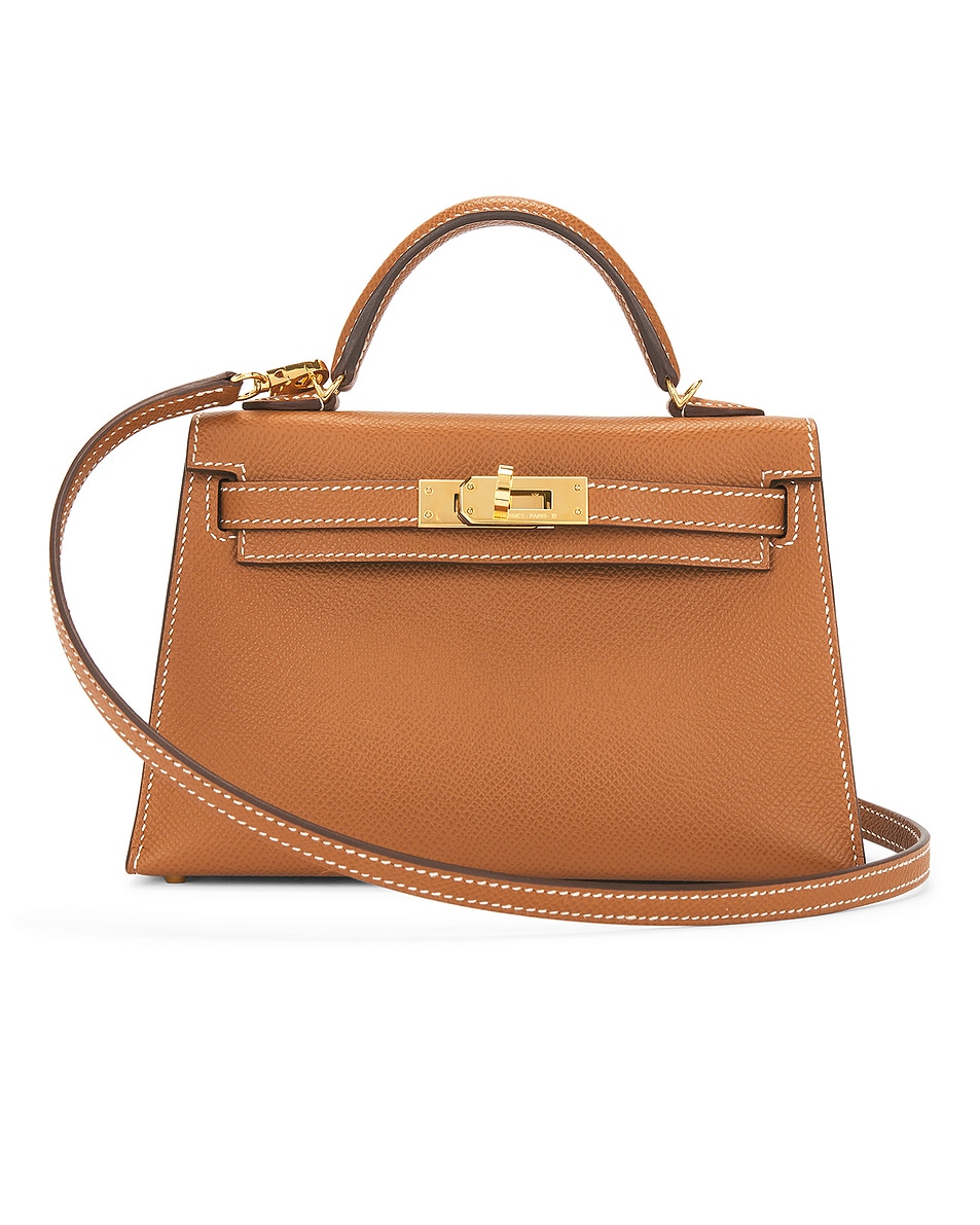 Image 1 of FWRD Renew Hermes Epsom Kelly 20 Handbag in Gold